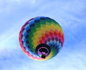 Hot air balloon at Masai Mara Reserve Park